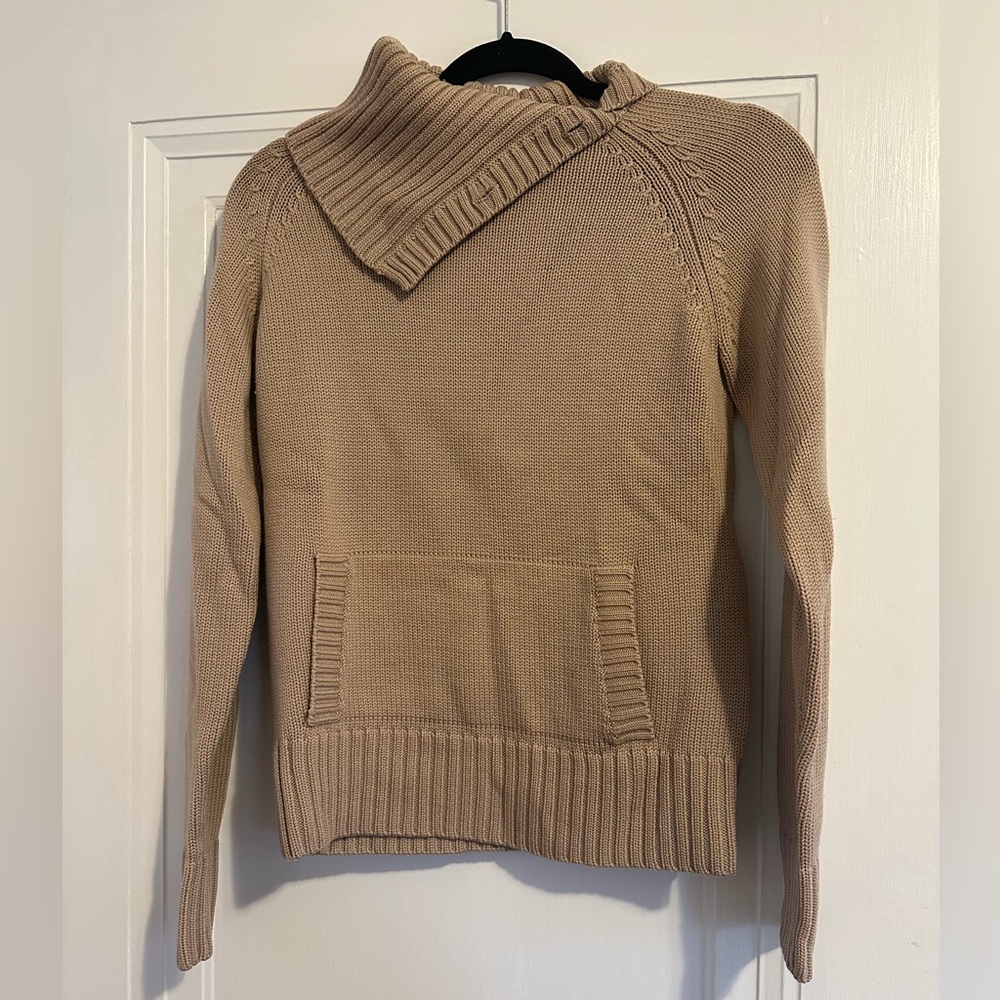 Theory Camel Thick Cashmere Sweater. Size S.